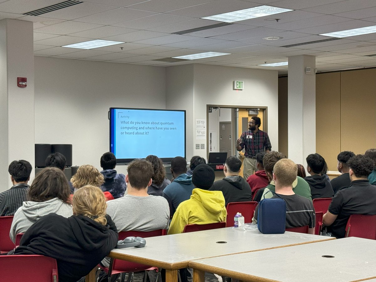 In advance of #WorldQuantumDay, PQSEI, @QuantumSciCtr, and @CtrQuantumTech students spent last Thursday and Friday with @qubitbyqubit at @SHS_Cardinals to educate and train the next generation of quantum scientists and engineers!!