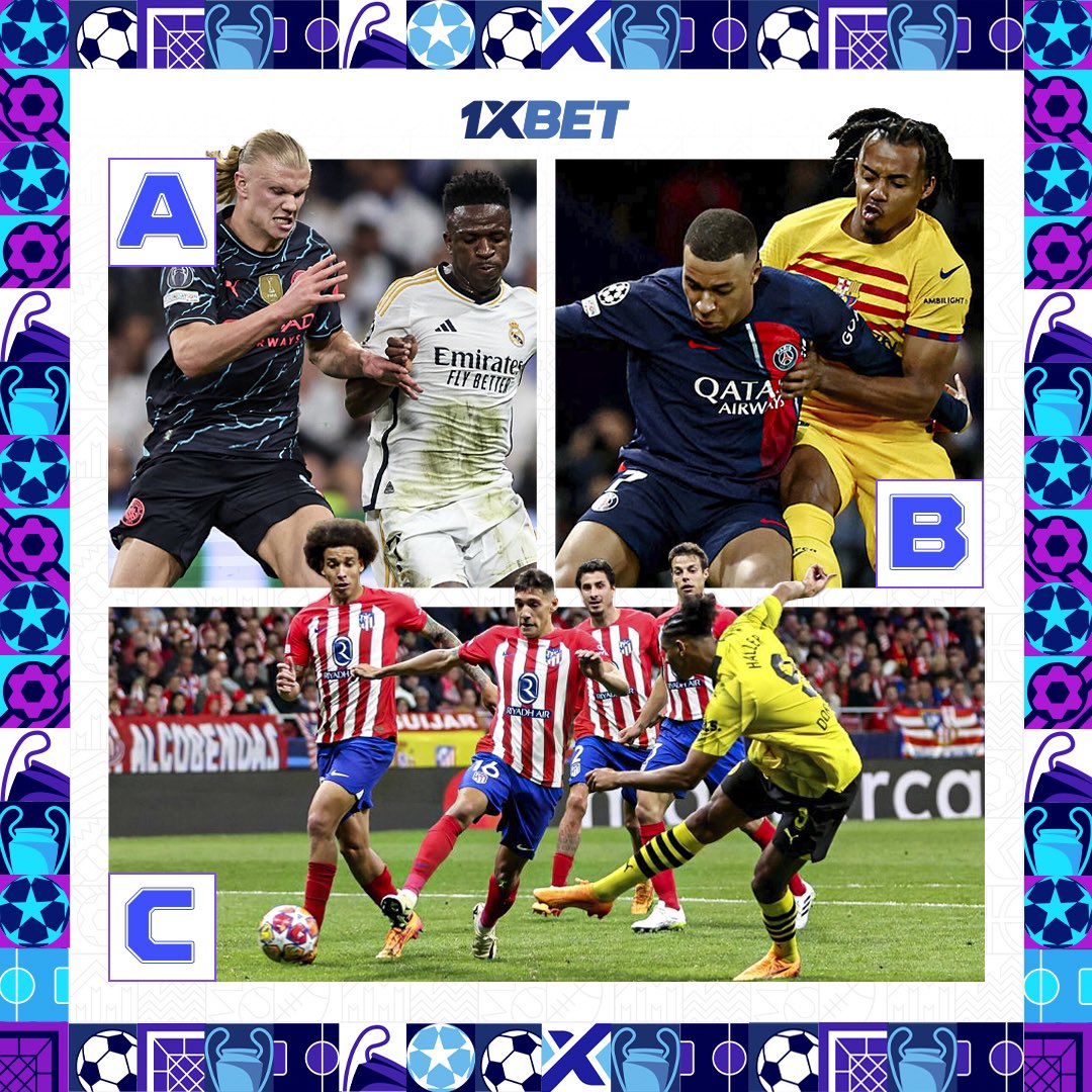 #UCL battles return this week ⚔️🏆 Which teams will qualify for the next round? Drop your predictions in comments: ❤️ — FC Barcelona 💙 — PSG 👑 — Real Madrid 🦈 — Man City 🐝 — Borussia Dortmund 🧱 — Atletico Madrid 🏴󠁧󠁢󠁥󠁮󠁧󠁿 — Arsenal 🇩🇪 — Bayern Munich Find all games here…