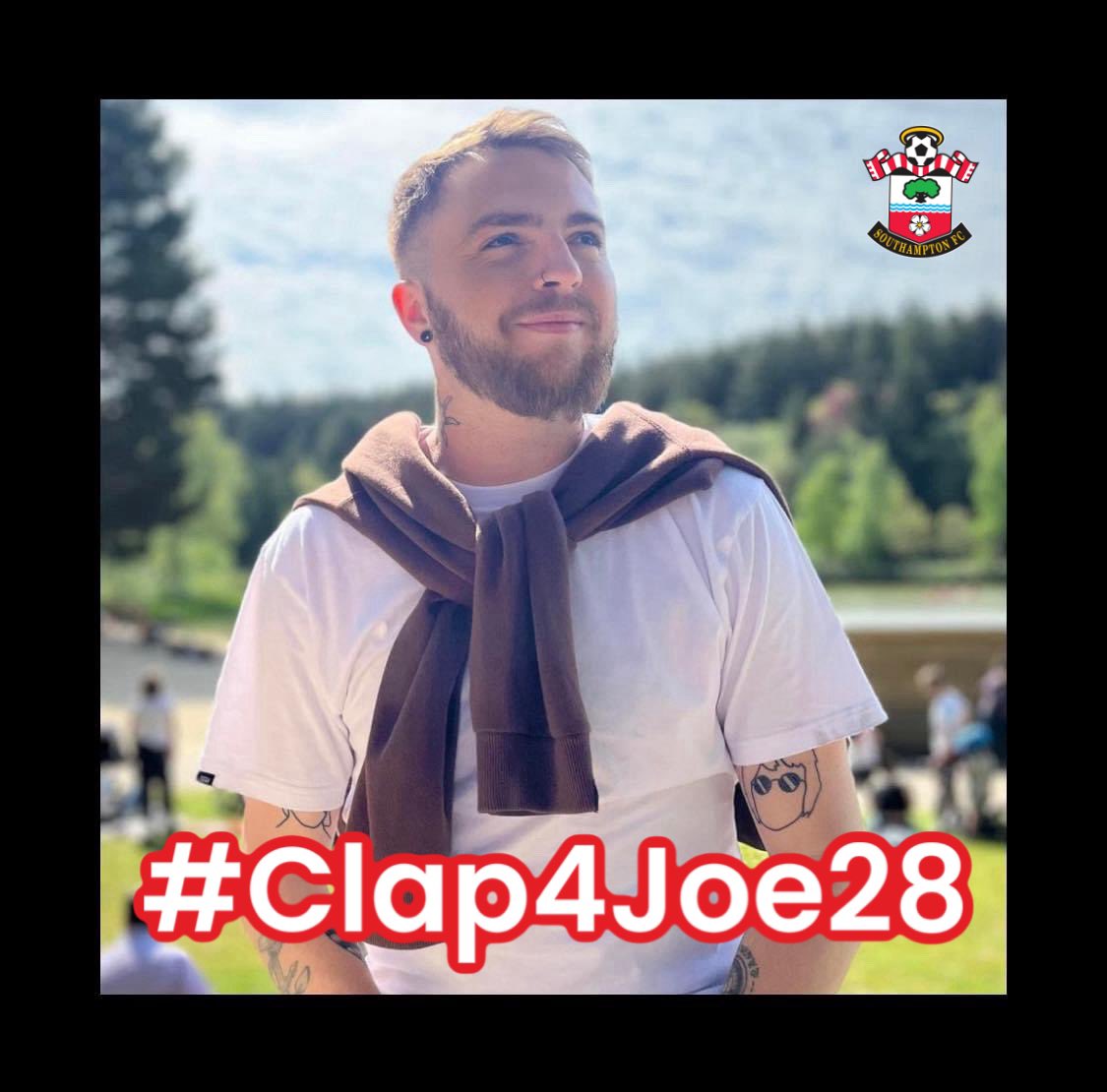 #saintsfc #Clap4Joe28 Please can we all pay tribute to one of our own. Cruelly taken away from us far too early. A massive Saints fan, singer song writer. A beloved, son, uncle and friend. A minutes applause on 28th minute against @pnefc would be a fitting tribute for Joe.