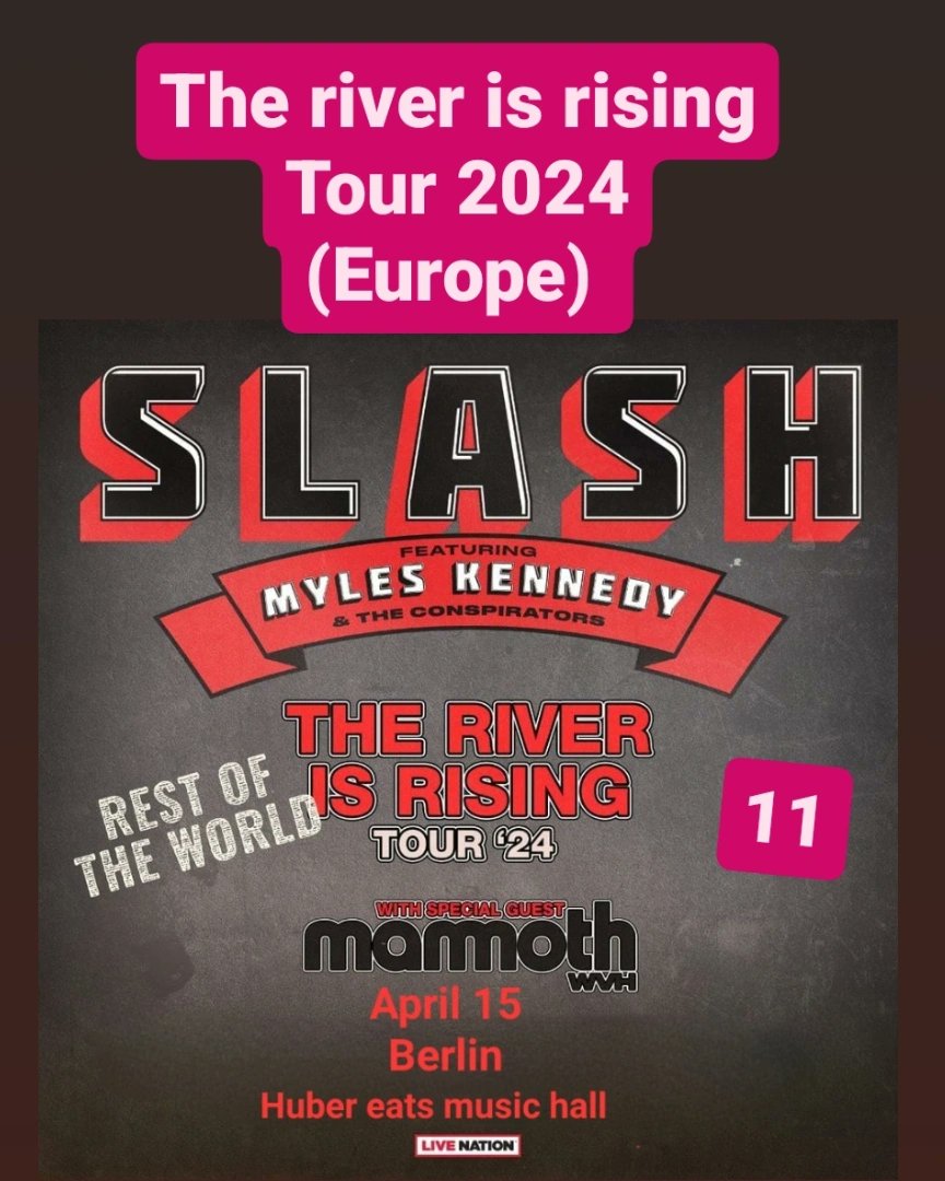 #slash #smkc #theriverisrisingtour2024 
- Europe show 11 - #theriverisrisingrestoftheworld #ubereatsmusichall  #Berlin #DE