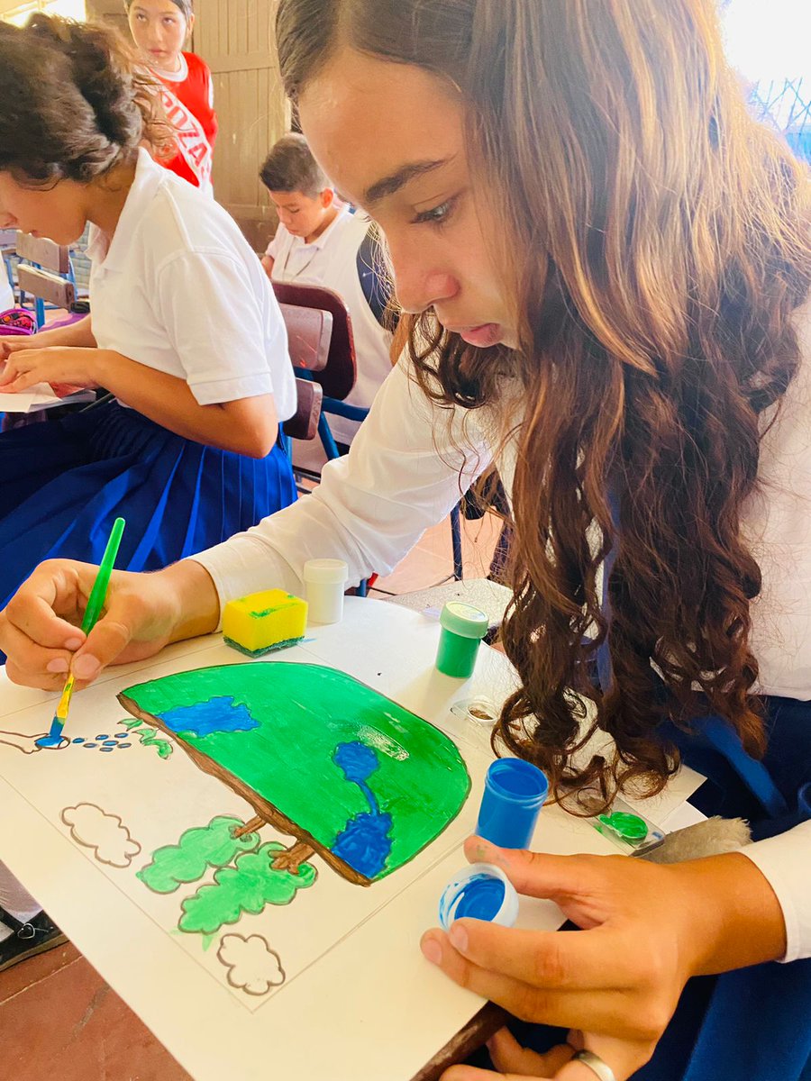 El #GRUN fomenta la #cultura a través del Festival Cultural de Arte Plástica 2024 en los diferentes centros escolares de #Nicaragua. @DJinotega
