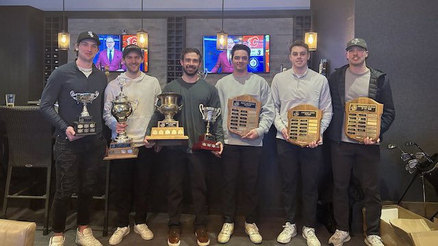 Last week we handed out our season-end team awards 🏒🏆   Top Freshman – Poole Unsung Hero – Kydd Most Improved – Anderson Leading Scorer – Gengenbach Top Defenceman – Wytinck Top Forward – Gengenbach Coaches Award – Gutenberg Top Student – White MVP – Gengenbach   #GoDinos