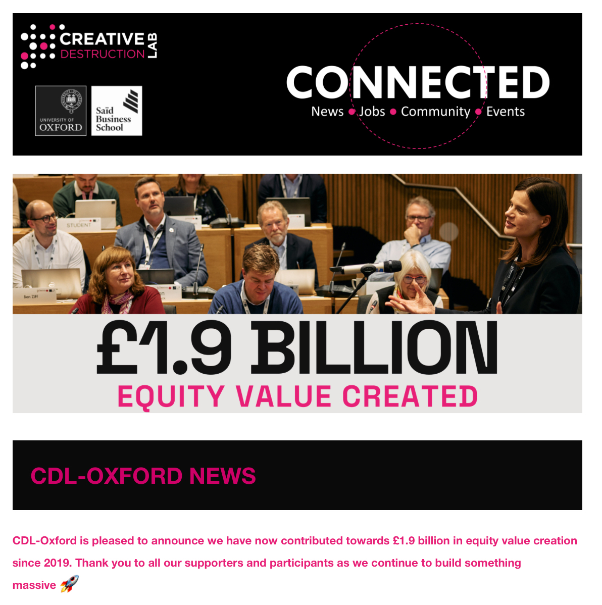 I’m proud to be part of the journey <a href="/creativedlab/">Creative Destruction Lab (CDL)</a> <a href="/UniofOxford/">University of Oxford</a> . A truly an inspiring and diverse experience. As a mentor alongside fellow experts, I've been honoured to contribute to the growth of some of these innovative companies. The energy and ideas from these founders are