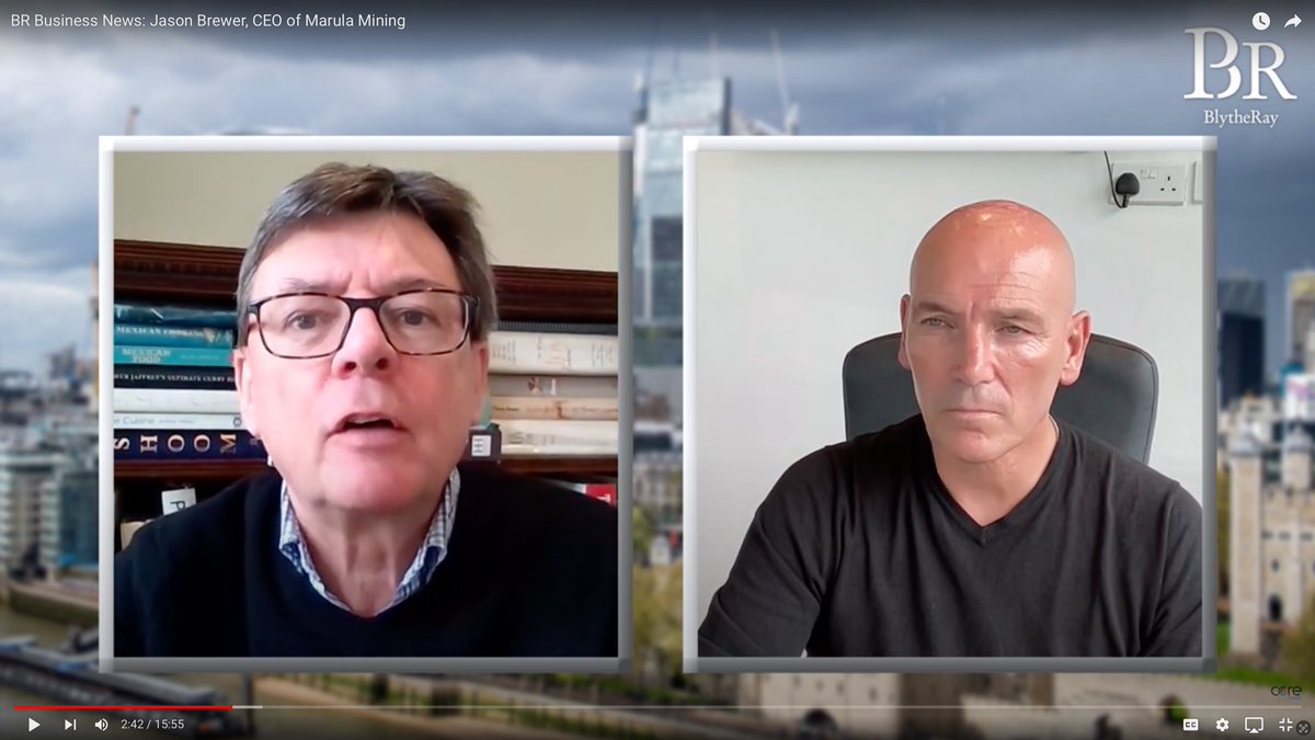 JB_MiningAfrica's tweet photo. Good to talk to @TimBlythe1 from @BlytheRayPR BR Business News.

Was a great opportunity to provide an update on all the recent developments at Marula Mining.

Interview to be released tomorrow morning - one worth watching for Marula shareholders.

@MarulaPlc #MARU https://t.co/L1JVjqwf0v