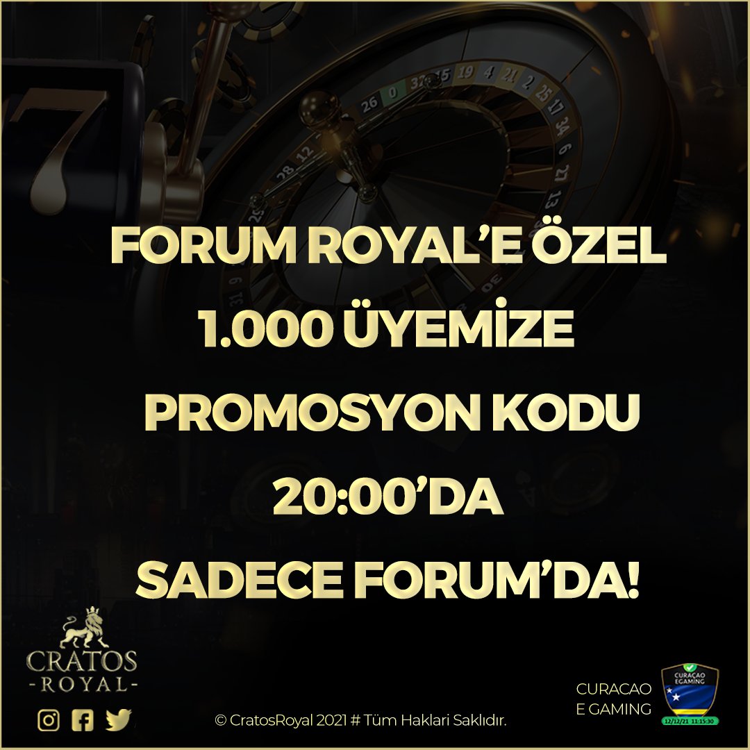 CRATOSROYALBET'TEN FORUMROYAL'E ÖZEL

1.000 KİŞİYE 30 FREESPİN 777 COİNS 

SAAT 20:00'DA 30 FREESPİN KODU FORUMDA

KOD İÇİN TIKLAYINIZ👉kisa.link/USSdy