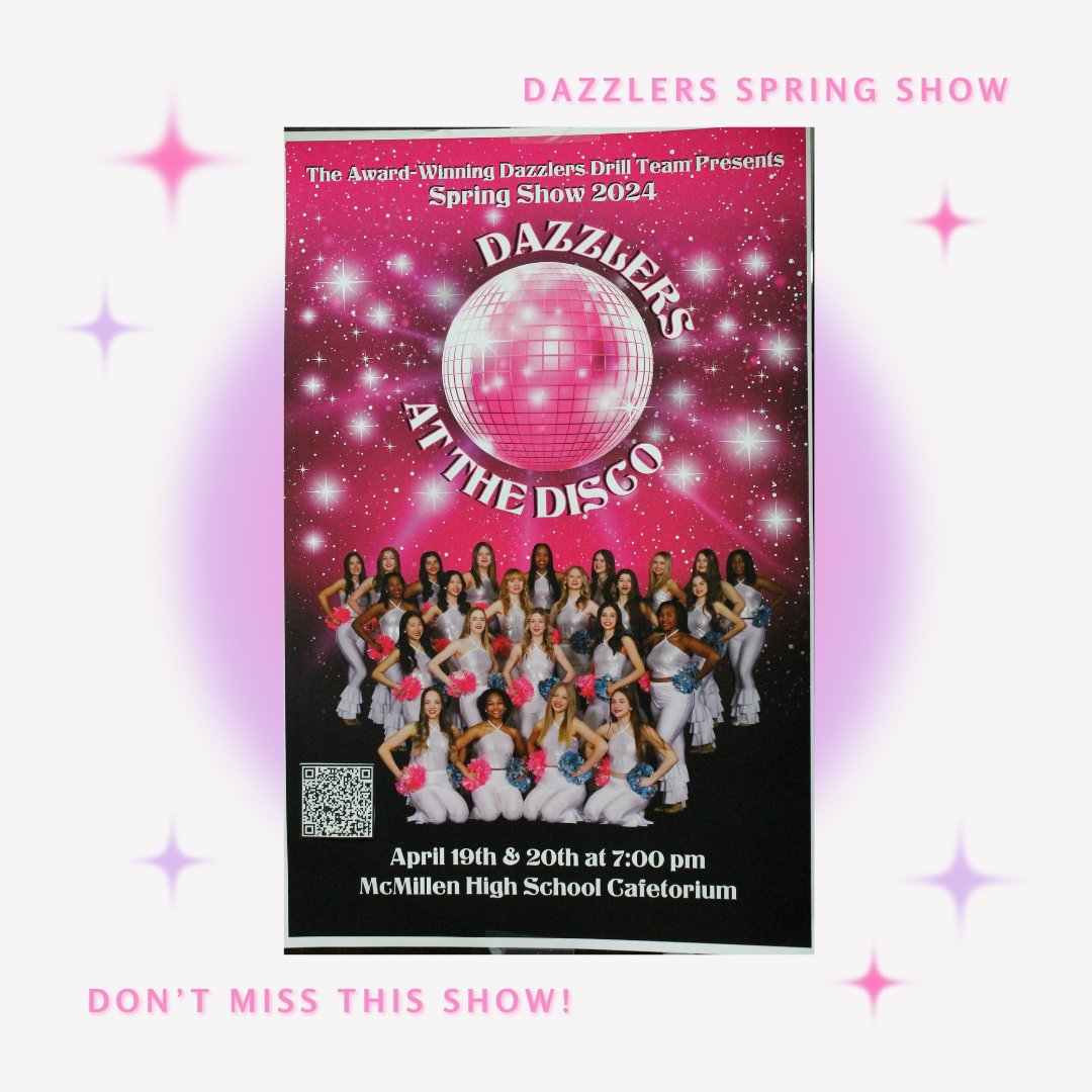Come and see our McMillen Dazzlers' Spring Show!