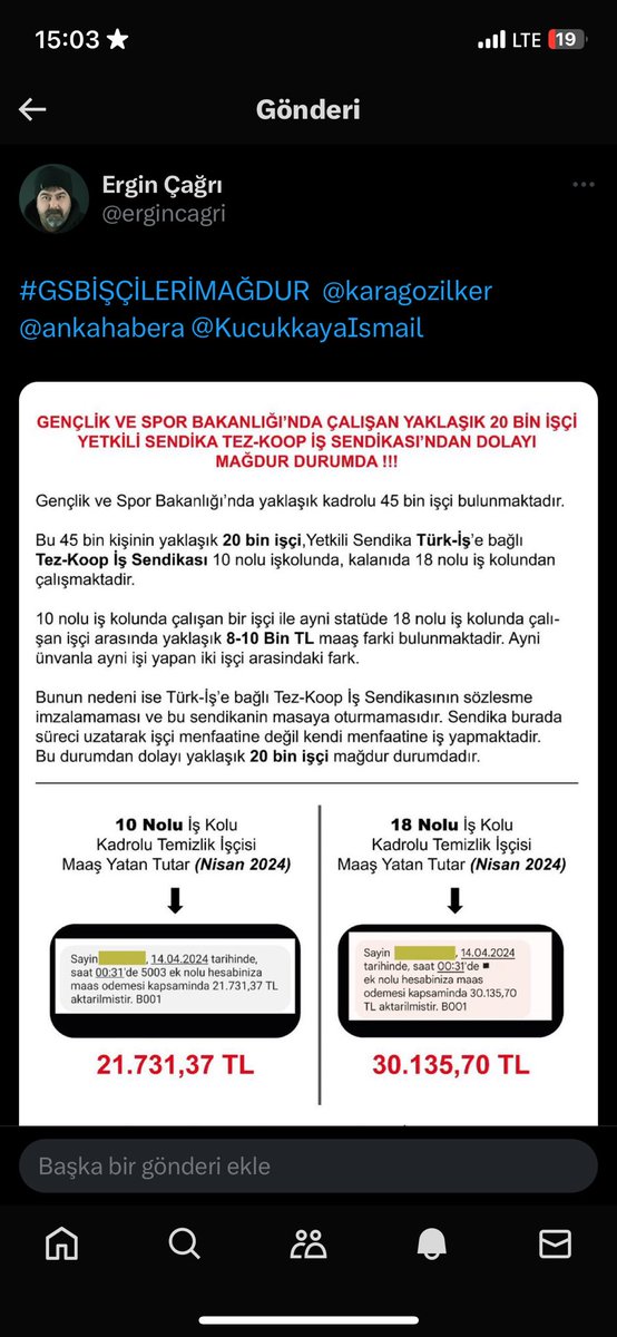 ergincagri's tweet photo. #GSBİŞÇİLERİMAĞDUR https://t.co/0fTtMW6gJa
