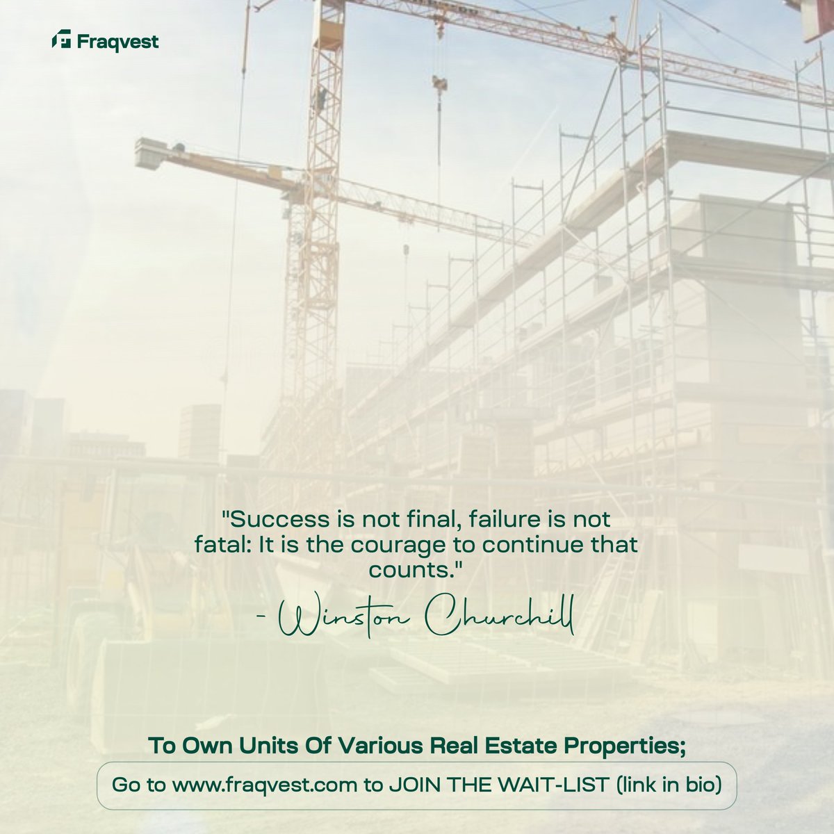 Embrace the energy of a new week, for every Monday offers a fresh opportunity to make progress towards your goals. Let today be the foundation of your success story.

 #fraqvest #FractionalRealEstate #FractionalOwnership #10klandlord #DiversifyYourPortfolio #linkinbio