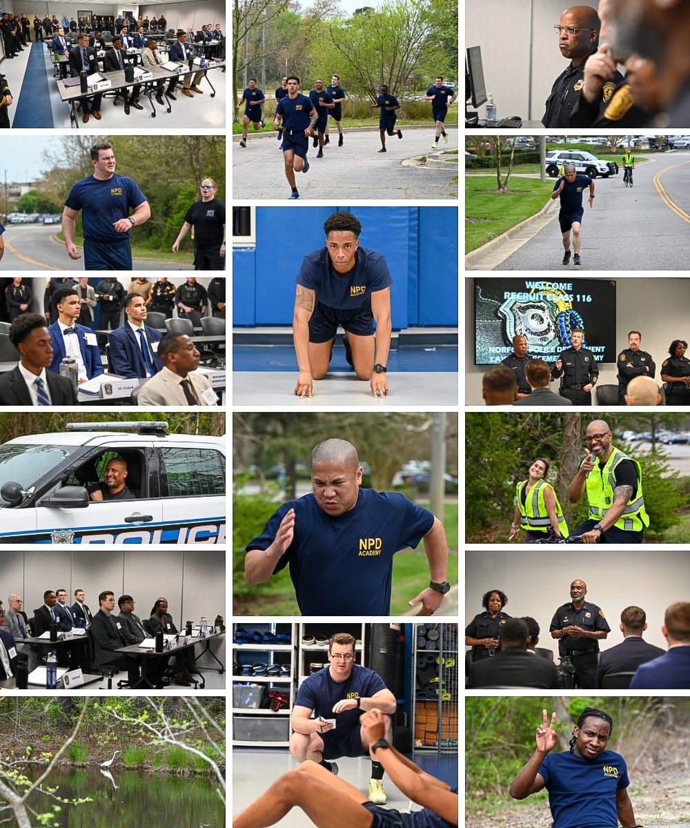 #NPD Recruit Class 116 has begun their second week of the academy! There’s so much to learn and train over the next 6 months, but we are committed to their success. Keep it up 116!

For more information about becoming a #NorfolkVA police officer, check out npdjobs.com