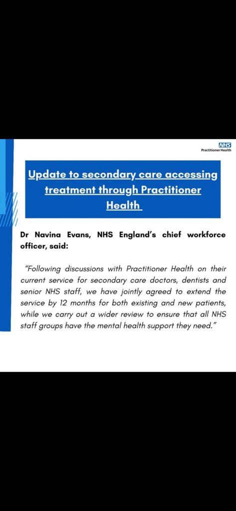 Great work @doctor_oxford and so many nhs 🌈 colleagues - showcases some of the good of social media to tackle injustices and help the safety and wellbeing of the @NHSEngland workforce @NHSPracHealth - bravo and good nhs 🌈 news story #nohealthwithoutmentalhealth #quovadisnhs 🌈