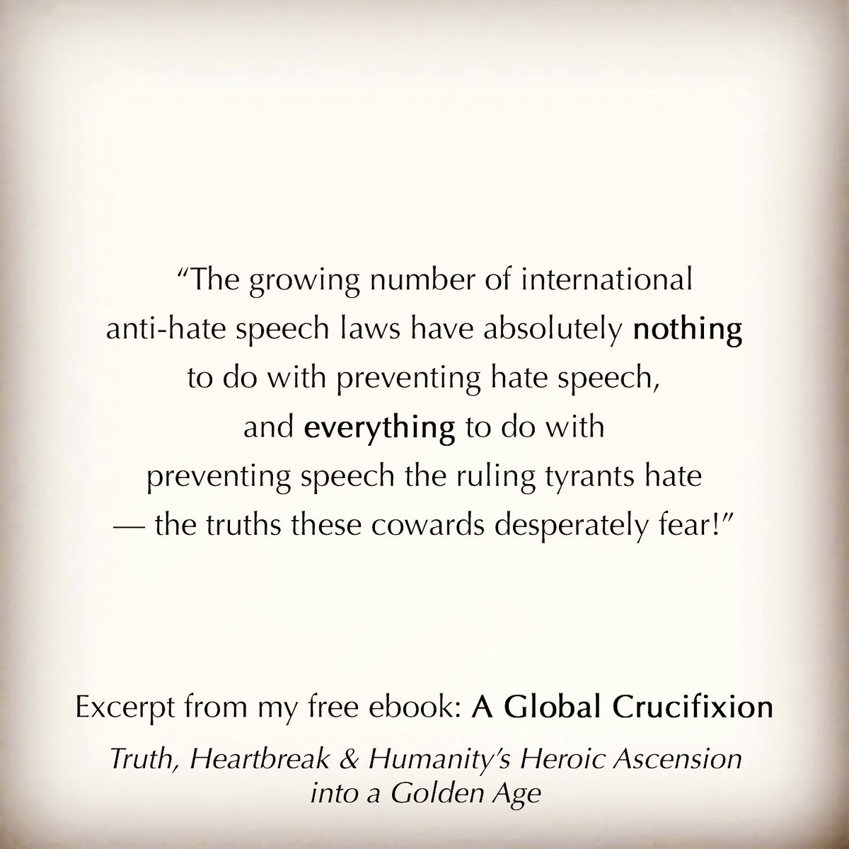 Dark wisdom is what’s needed now, the ability to read between the li(n)es, and see the larger global enslavement Plan unfolding, one cultivated for decades. 

For more, please read my free ebook by clicking here > vincegowmon.com/a-global-cruci… 

Blessings, Vince ❤️🙏🏼🌍