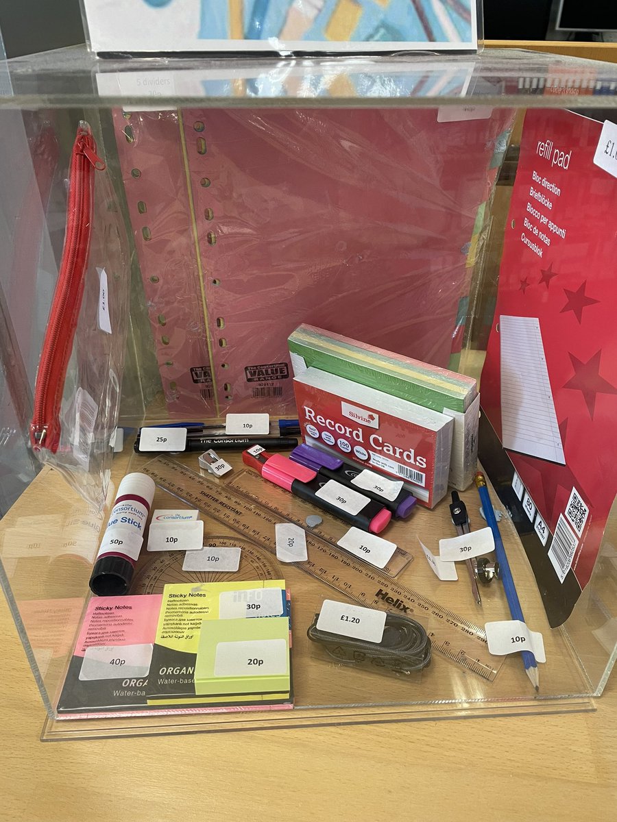 With exams fast approaching don’t forget you can purchase all your stationery needs from the Library at cost price. Cash only please: A4 ruled pad 60p Revision/ flash cards £1 Clear pencil case £1 Plus lots of other items. @thomashardye