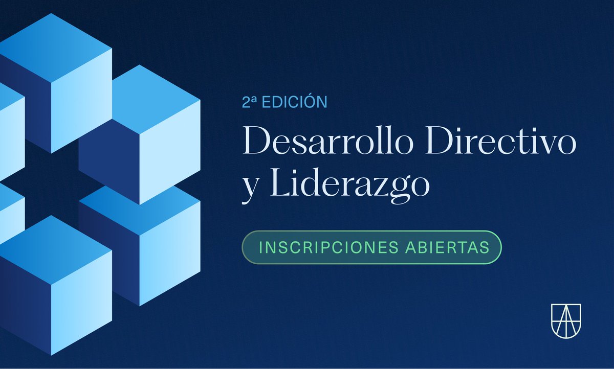 Acabamos de abrir las inscripciones para la 2ª edición del Programa de Desarrollo Directivo y Liderazgo, dirigido por @jaime_rdes Un programa para acelerar el desarrollo de personas que puedan ejercer el liderazgo ético, racional y empático. Más info: bit.ly/44WYBPo