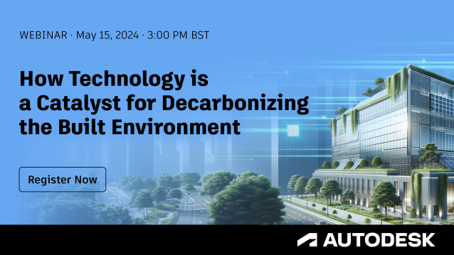 Webinar May 15th 'How Technology is a Catalyst for Decarbonizing the Built Environment'. Register Now bigmarker.com/bizclik-media1… #Sustainability #Autodesk #Sweco autode.sk/49L1yoE