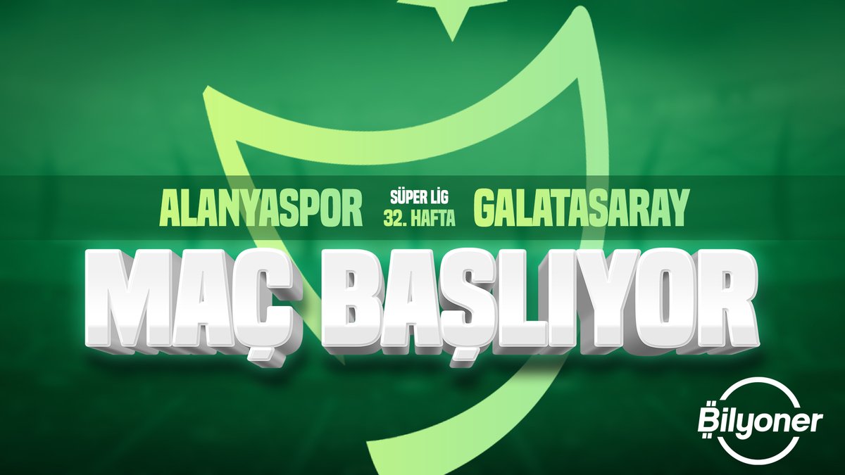 ⚽ @Bilyoner ile Maç Saati | Alanyaspor-Galatasaray ◉ Alanyaspor: 4.93 ◉ Beraberlik: 4.28 ◉ Galatasaray: 1.33 ✅ Maçın Eğlencesi Bilyoner'e Girdiğin An Başlar! HEMEN OYNA! ➤ bit.ly/BilyonersenKaz…
