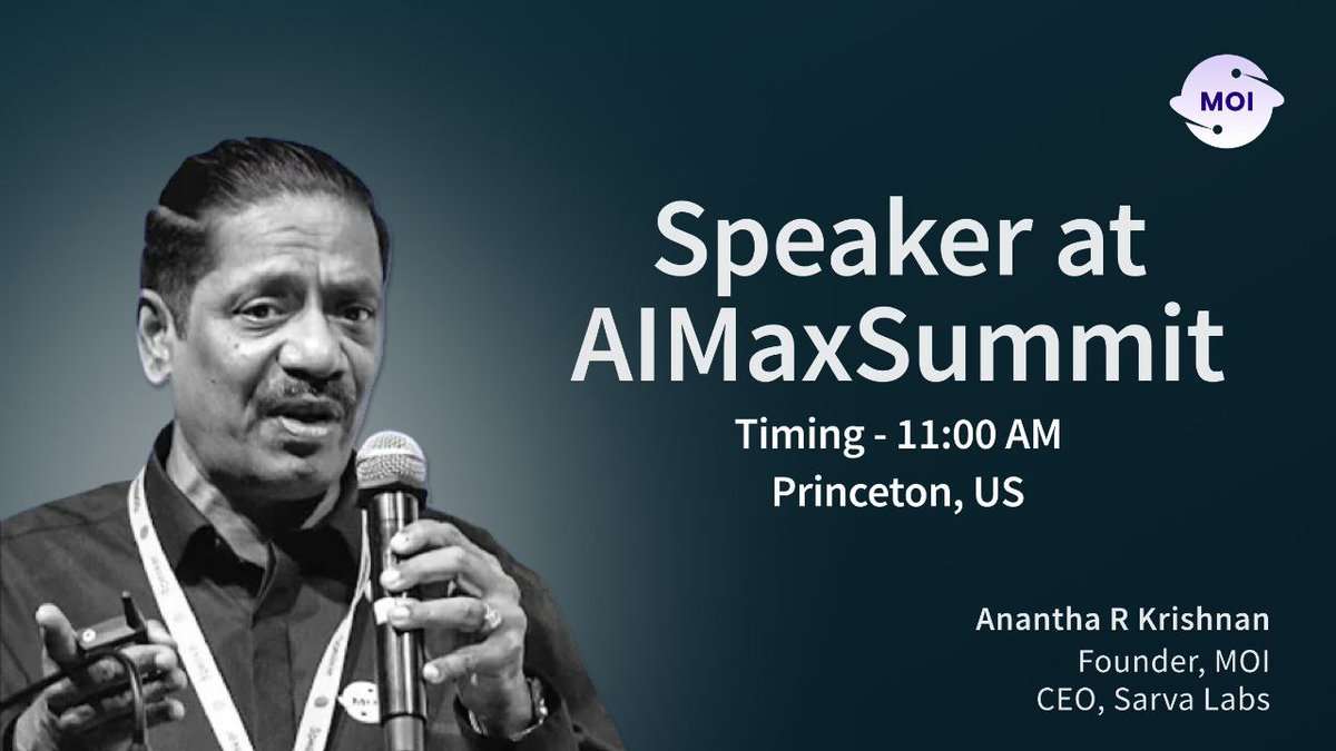 RvCh02568990's tweet photo. #Moi Team Calling all crypto enthusiasts!๐ค๐ค
Anantha is decoding the next-gen MOI Network at #AIMaxSummit.
Get ready to shatter the blockchain matrix. ๐
Don't miss out! Register Now:
https://t.co/D1yUj7eZc6
#MoiTechnology #Web3 https://t.co/DVFeOms2Nm