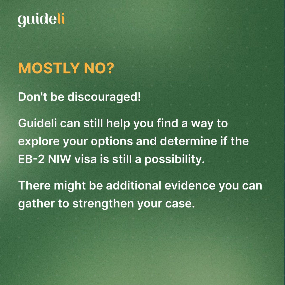 myguideli's tweet photo. Next Steps:
📍Consider scheduling a consultation with Guideli, who specializes in EB-2 NIW visas.
📍Visit https://t.co/CnbxyDZJu2 to get the first draft of your petition and recommendation letter. https://t.co/mNqgC3wueo