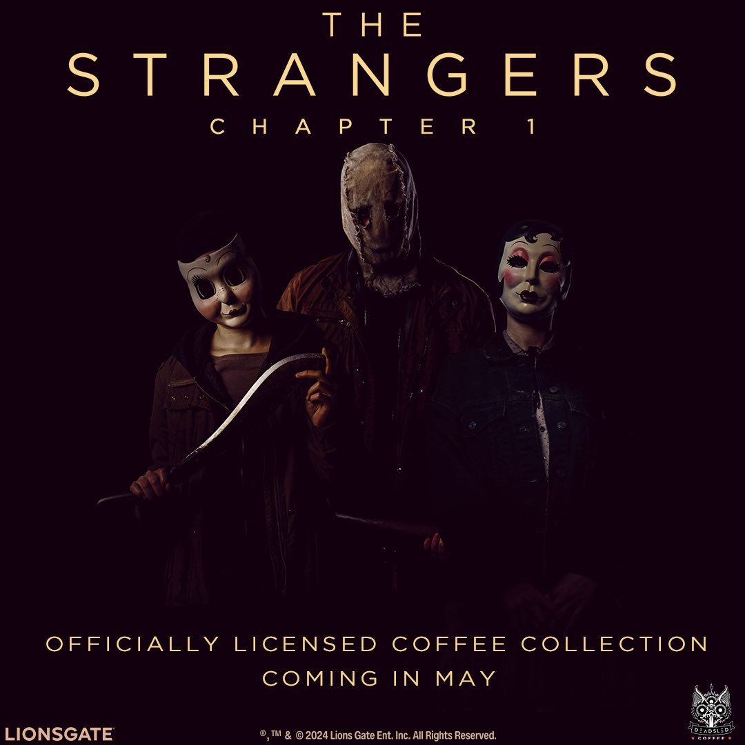 “Is Tamara here?” The officially licensed The Strangers Chapter 1 coffee collection is coming. #TheStrangers