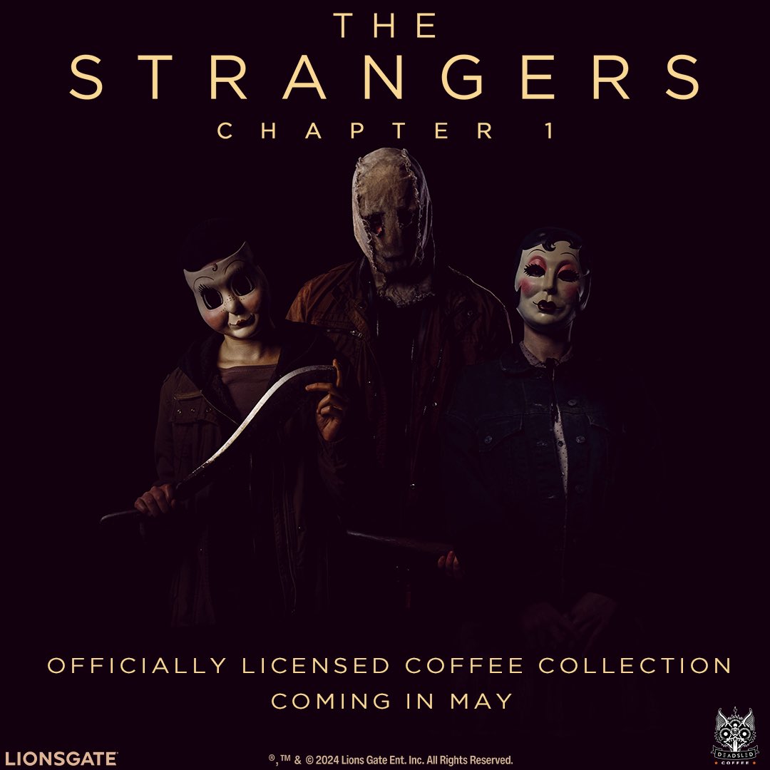 “Is Tamara here?” The officially licensed The Strangers Chapter 1 coffee collection is coming. #TheStrangers