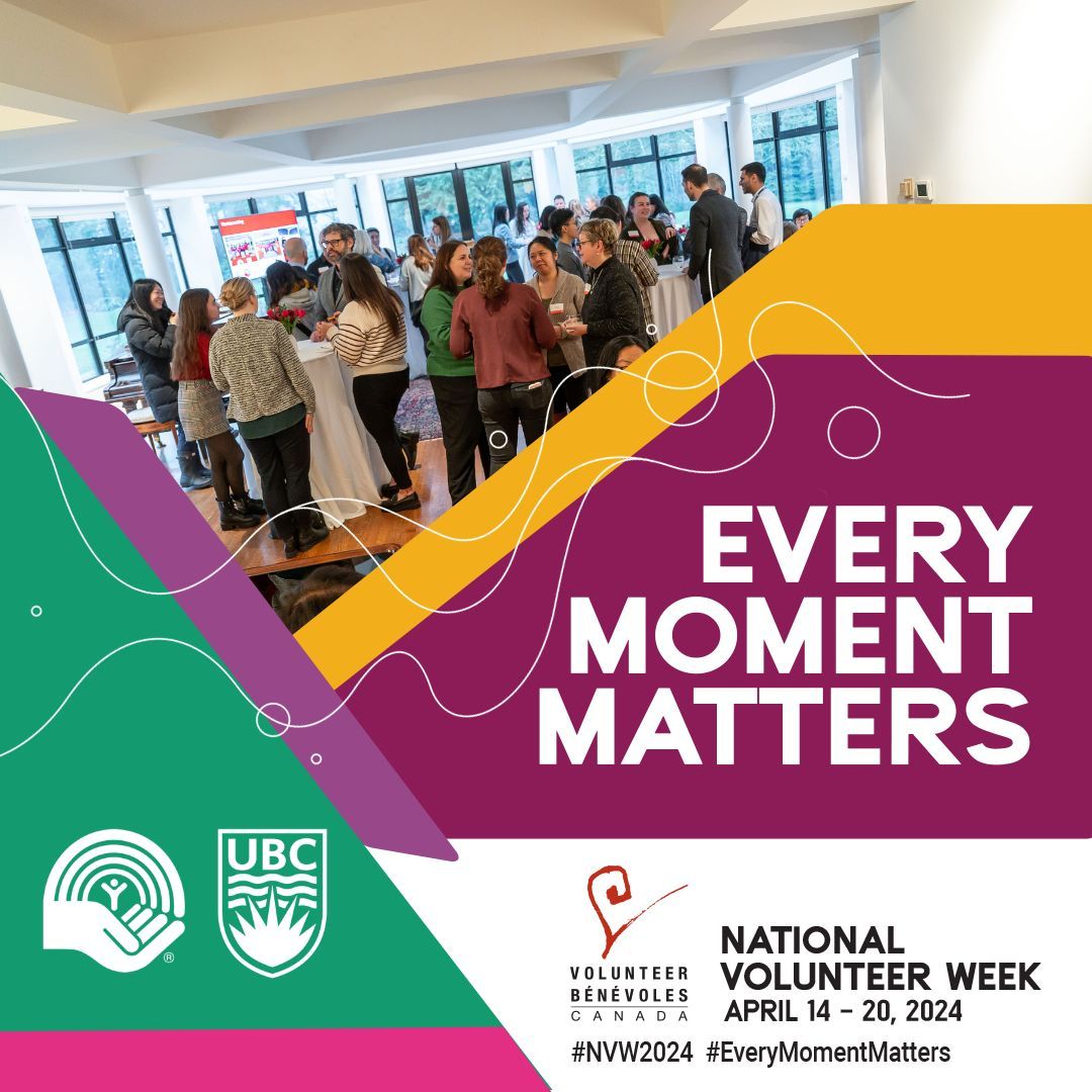 UBCUnitedWay's tweet photo. Today marks the beginning of National Volunteer Week! 

The UBC United Way Campaign relies on the generosity of nearly 300 volunteers who organize, promote, execute and celebrate the annual campaign!

The theme for National Volunteer Week 2024 is Every Moment Matters.
#NVW2024 https://t.co/6tA2MfScpI