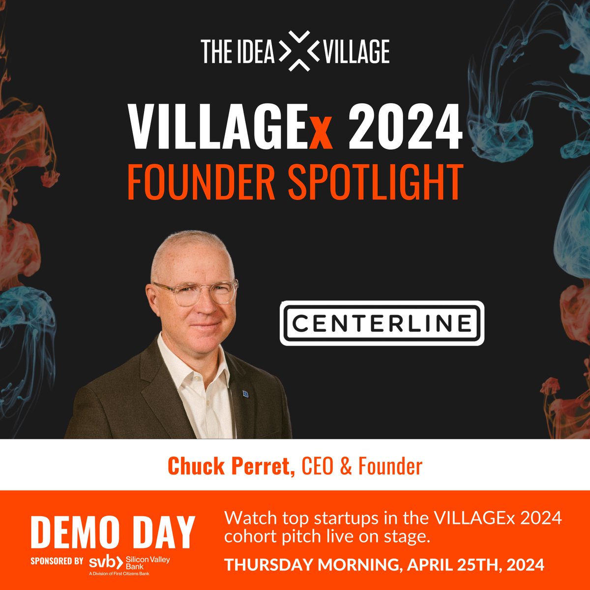 🚀 Meet Chuck Perret, founder and CEO of CENTERLINE. CENTERLINE is a cloud-based information management platform purpose-built for architects, owners, and construction professionals. 👷🏽 Connect with Chuck and other VILLAGEx 2024 founders at Demo Day! ideavillage.org/demoday2024
