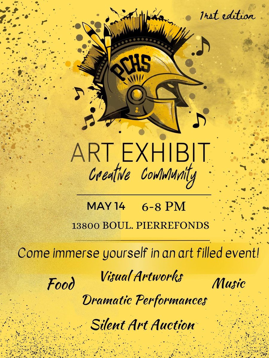 Our Creative Community Art Exhibit is one month away! Don’t miss it, PCHS artists and creators are hard at work to make it an unforgettable feast for the senses 🎨 #pchs #pfdscomm #pcpride #lbpsb