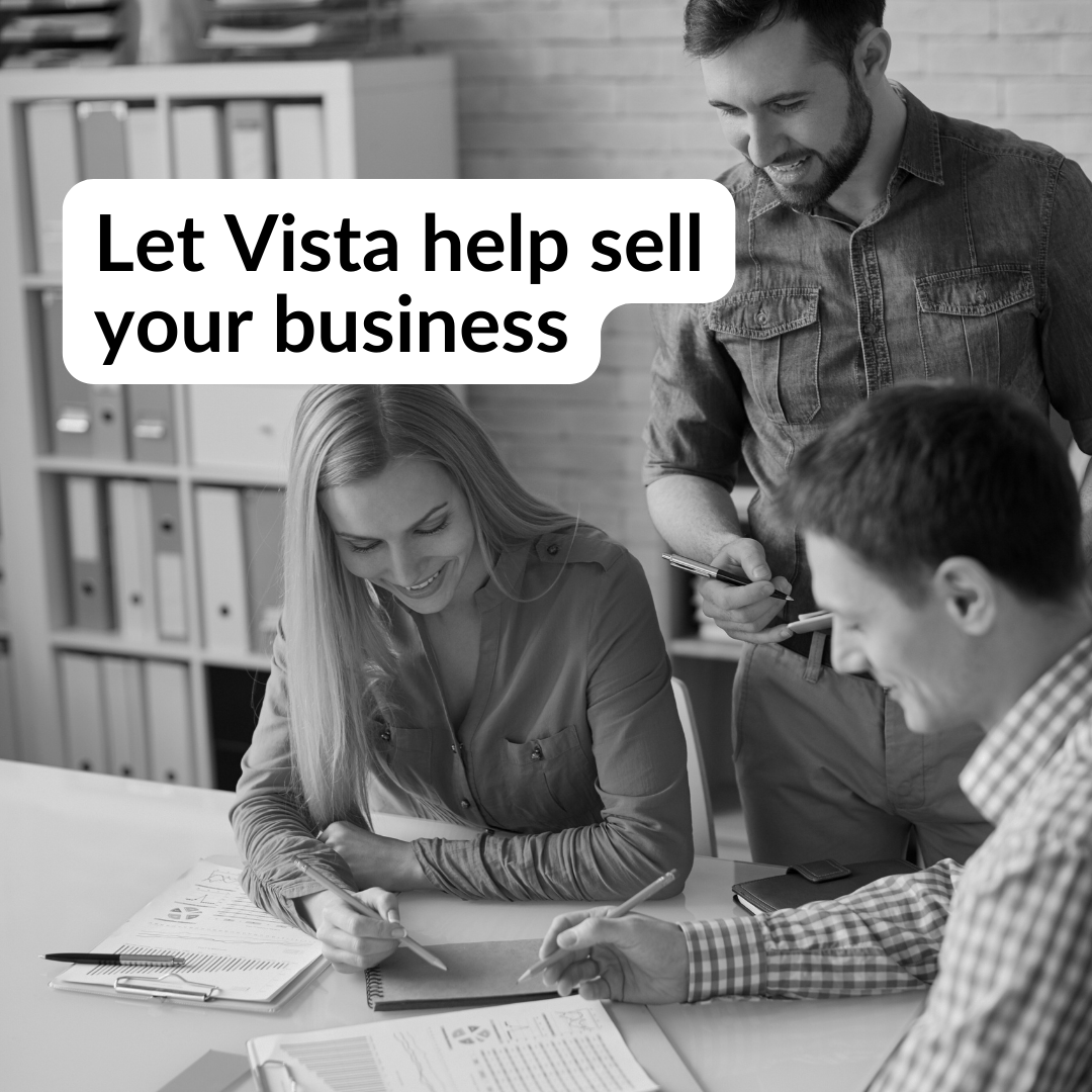 Vista can help you sell your business. Our process is designed to get you maximum value for your business. #business #businessowner #businessowners #sell #sellyourbusiness #it #CyberSec #MSP #MSSP #software #tech #manufacturing #wholesale #distribution #service #services #HVAC