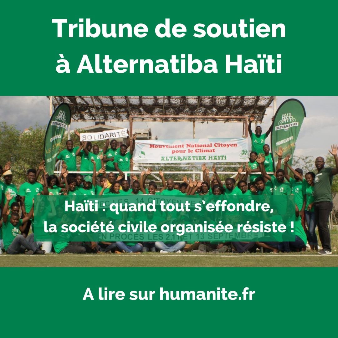 🇭🇹 Haïti : quand tout s’effondre, la société civile organisée résiste ! Dans un contexte d'instabilité dramatique, les 37 groupes Alternatiba en Haïti, impressionnants de détermination, continuent de se mobiliser pour l’écologie et le climat ! 👉 humanite.fr/en-debat/alter…