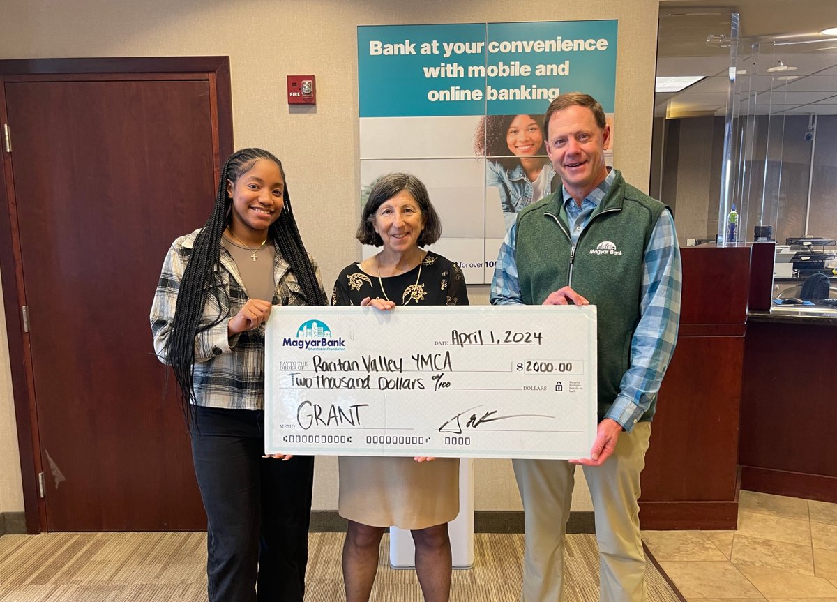 The MagyarBank Charitable Foundation recently granted $2,000 to The YMCA of Raritan Valley in support of their program that teaches young children how to swim and helps them understand the importance of water safety.