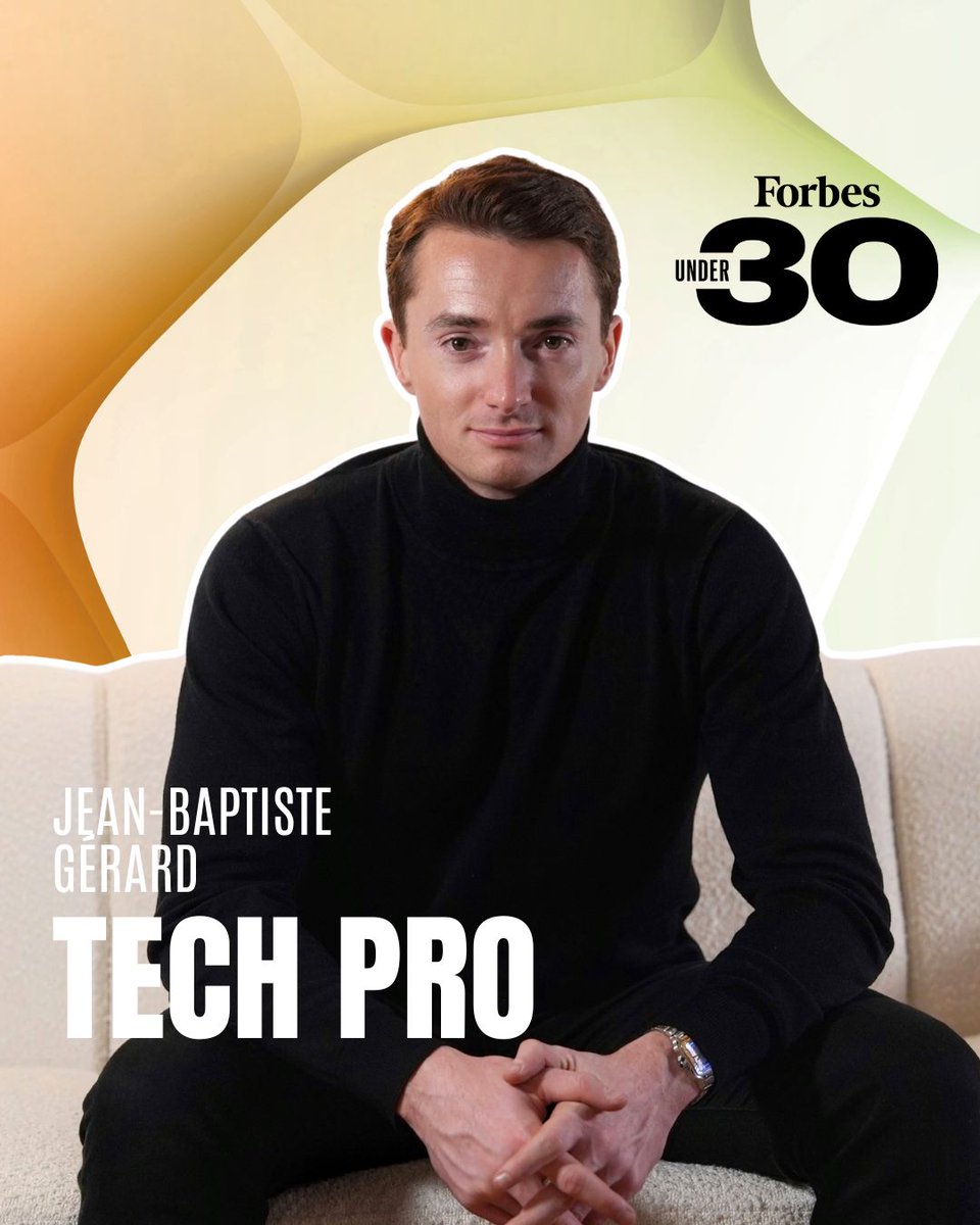 jb_grd's tweet photo. It's an honor to be recognized and selected in the @Forbes France 30 under 30 alongside so many young leaders who are shaping the future and making an impact on our world!

With this nomination, I would like to thank our employees, customers and partners for their unfailing trust.

The best is yet to come!

#30U30 #Forbes30Under30 #Forbes