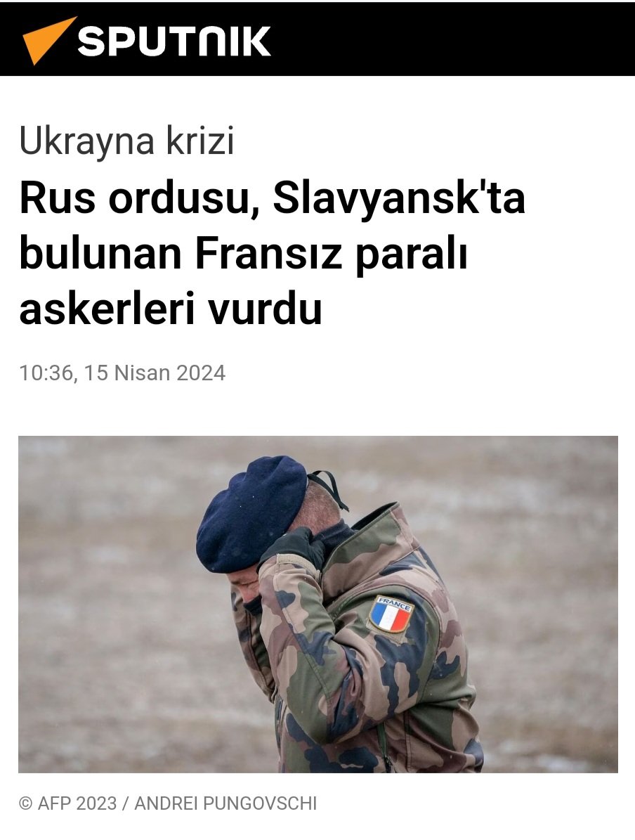 Rus ordusu Fransız  Askeri lejyonuna bağlı Fransız askerlerini vurdu.

Ukrayna'nın Nikolayev kentindeki gizli yeraltı grubunun koordinatörü Sergey Lebedev, Rus ordusunun Donetsk Halk Cumhuriyeti'nde (DHC) Ukraynalı güçlerin kontrolü altındaki Slavyansk kentinde konuşlu Fransız