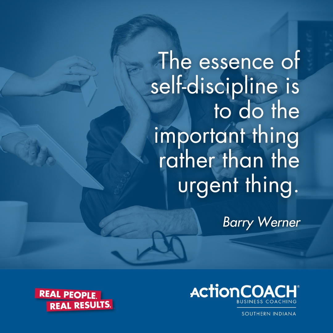 Business leaders get bombarded with seemingly urgent tasks on a regular basis...don't allow them to distract you from what's really important. 

#businesscoach #actioncoach #businessowners #entrepreneurs