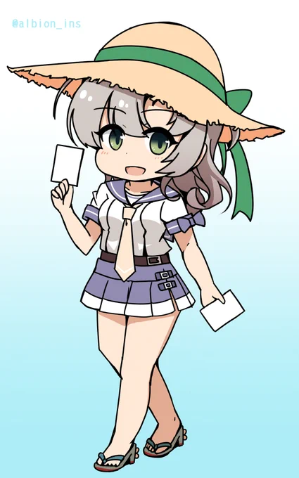 衣笠さん夏modeです!(何かしらのグッズにする予定のものになります!) 