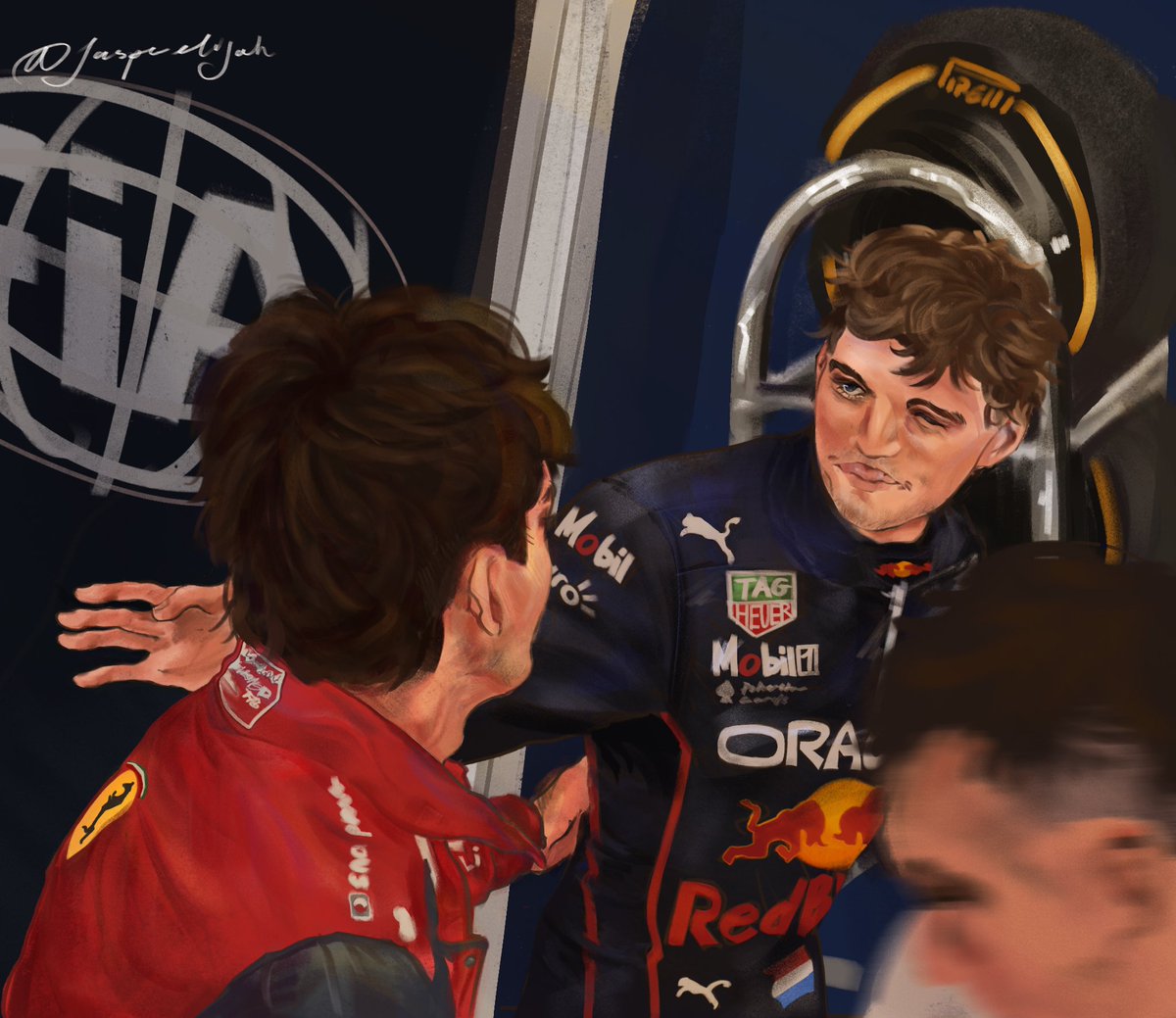 the way you look at me #lestappen #f1art