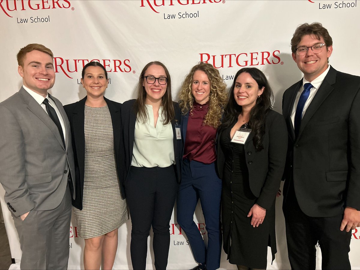 ArcherGreiner's tweet photo. We had a great time at @RutgersU Law Review Alumni Reception Dinner, held April 11 at Valleybrook Country Club. Pictured left to right are attorneys Christopher Terlingo, Grace Baccare, Amy Pearl, Alexis Way, Gladys Rosario, and Rutgers Law student Colin McHugh. #ArcherGreiner https://t.co/YTNx38vKoL