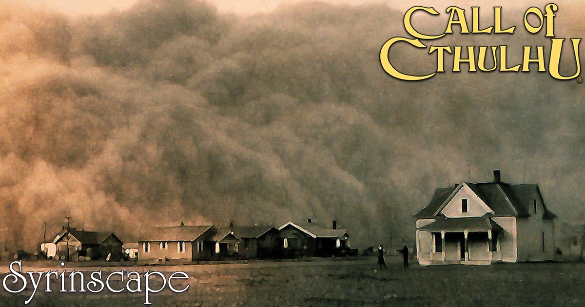 Coming soon Wind, creaking fences, occasional passing vehicles, and maybe a touch of horror! Our Call of Cthulhu: Dust Bowl town SoundSet adds the audio touches you'll need to create the perfect setting for small town madness. @Chaosium_Inc #CallofCthulhu #TTRPG #TTRPGAudio