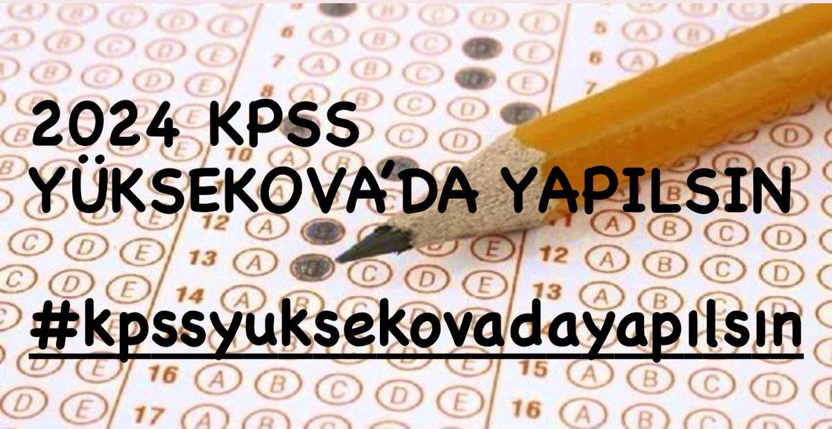 dirbazbuyuksu's tweet photo. Öğrencilerimizin  yol stresi , konaklama stresi yaşamamaları için, KPSS sınavına daha motive bir şekilde girebilmeleri için ÖSYM'nin sınavları Yüksekova ilçemizde yapmasını talep ediyoruz. 

 @tcbestepe @OSYMbaskanligi @alicelik_64 
#KpssYuksekovadaYapılsın https://t.co/irwRV8Ig0s