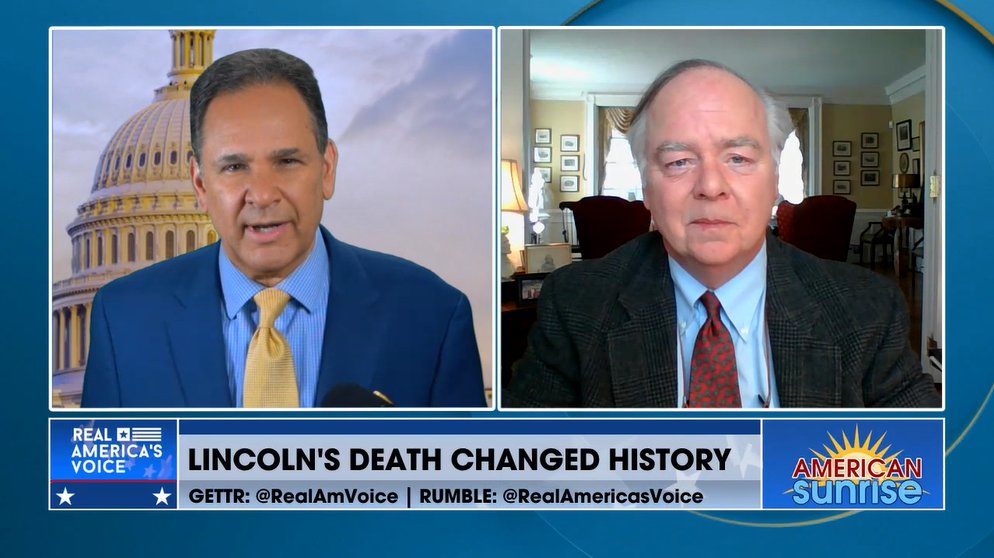 Lincoln's assassination changed much in history, you can see the interview here on @RealAmVoice americasvoice.news/video/gI5hYQut…