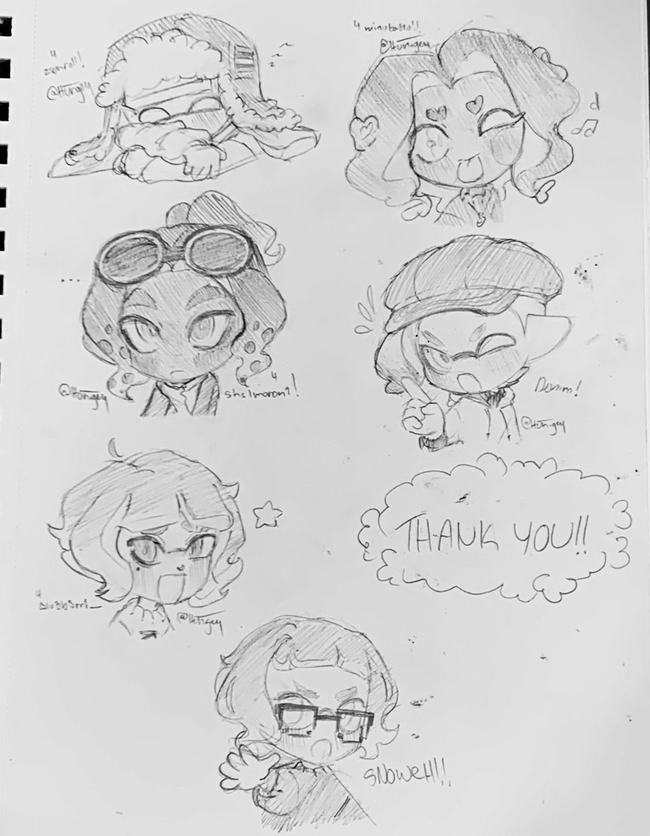 OC doodles from the empvin poll 🤍
#splatoon #rgkg