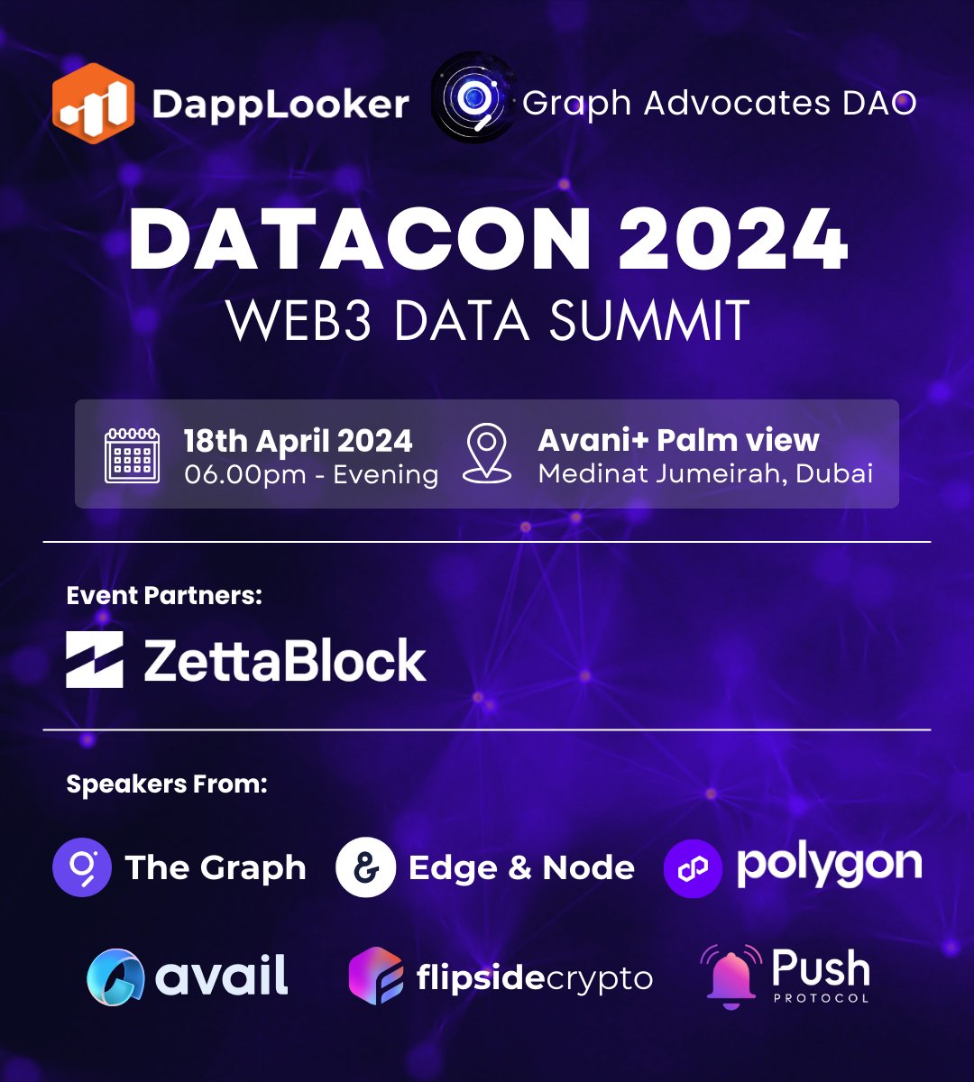 🤩 DataCon2049 at @token2049 is filling up fast! We've approved the first wave of registrations, and the second is coming soon. ✅ 🙌 Don't miss out on your chance to dive deep into web3 data with industry leaders. Register now 👉 lu.ma/datacon P.S. Want early