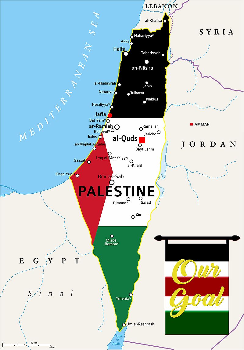 Just so everyone knows: This is what the Democrat Party wishes to happen. Note the changes to city names to match the Arab names for those cities, notably "al-Quds" for Jerusalem and "Jaffa" for Tel Aviv.