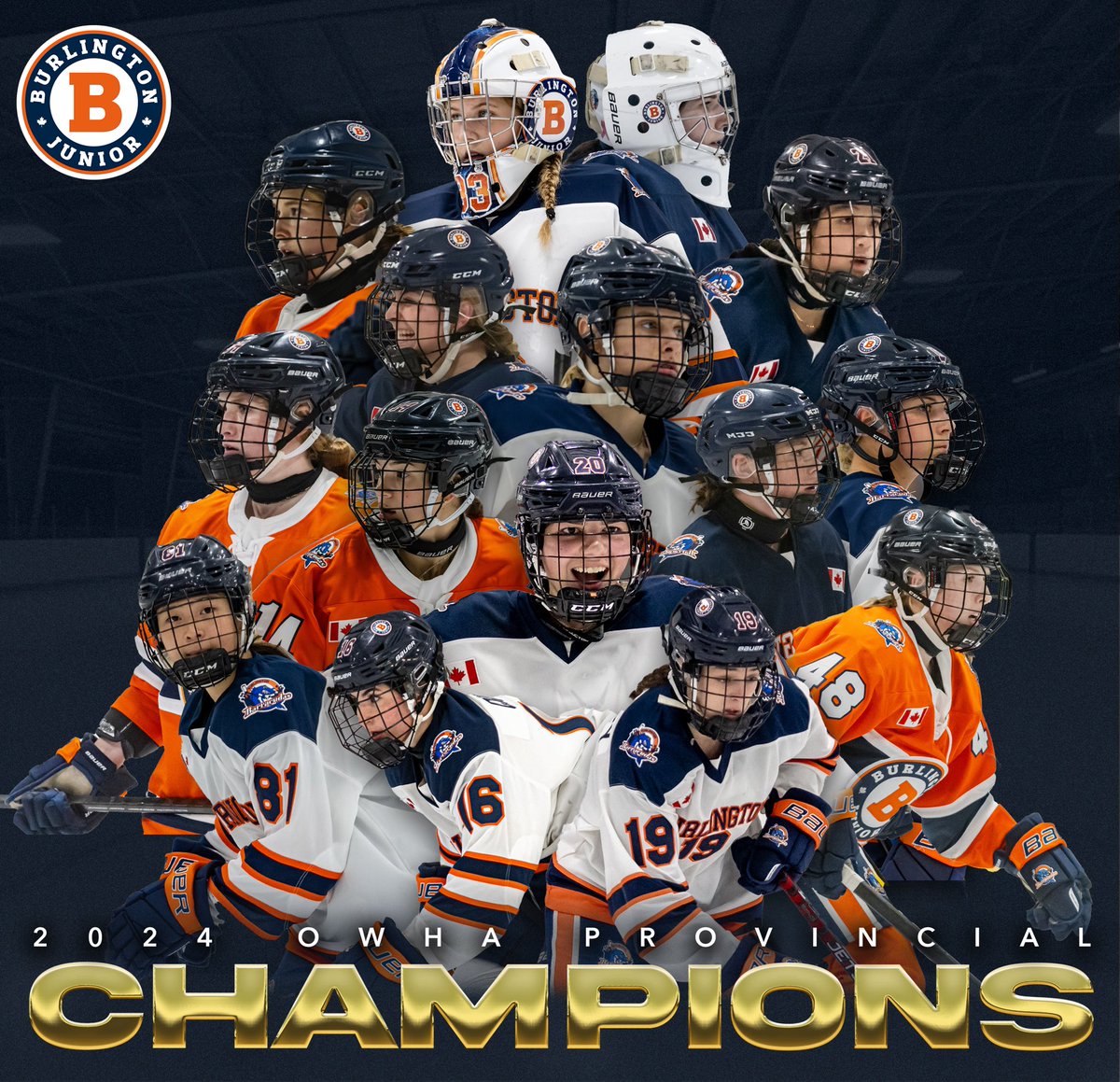Had to make it official 🥇😁

Your Burlington Jr. Barracudas are the 2024 OWHA Provincial CHAMPIONS! 

What a conclusion to the season 🧡💙

#CudaNation #RollCudas #champions #provincials #u22