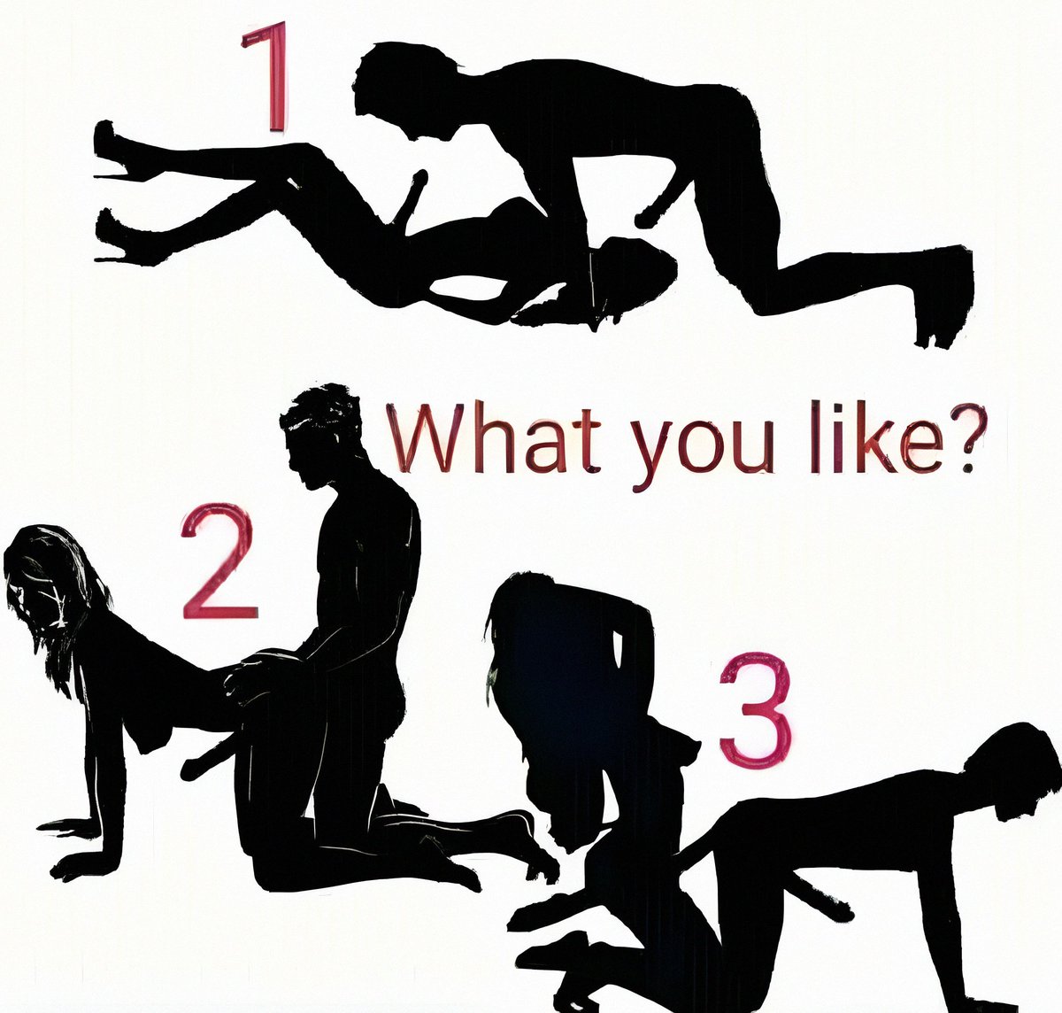 which would you be with me? number 3 right ? lol 😂😈