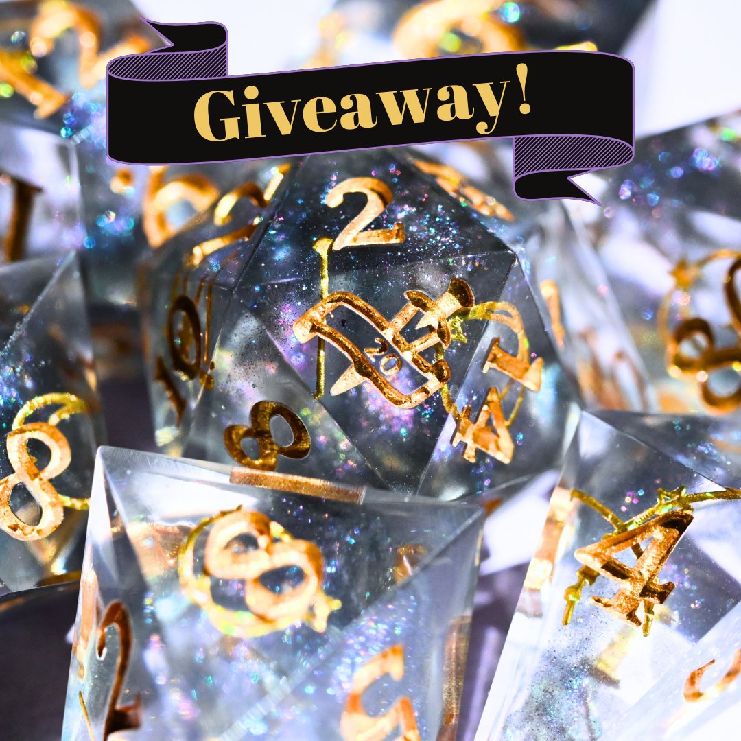 Daggers_nDice's tweet photo. ✨ Dice Giveaway Time! ✨

Win a Starcatcher Dice Set!

To Enter:
🗡️ Follow, like, and retweet
🗡️ Tag a friend
🗡️ (Optional) Tell us about your TTRPG character(s)

Giveaway ends April 22nd~

Good luck 🤍

#dnd #dungeonsanddragons https://t.co/1Go4tG28u2