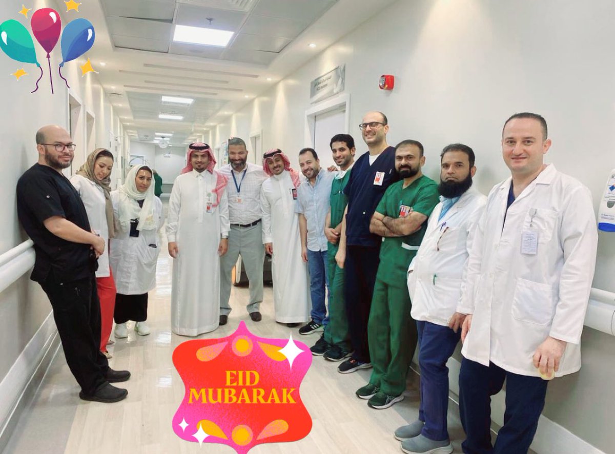 Eid Mubarak from NICU &amp; PICU team 🤍 at KFAFH.
#عيد_مبارك #عيد_الفطر2024