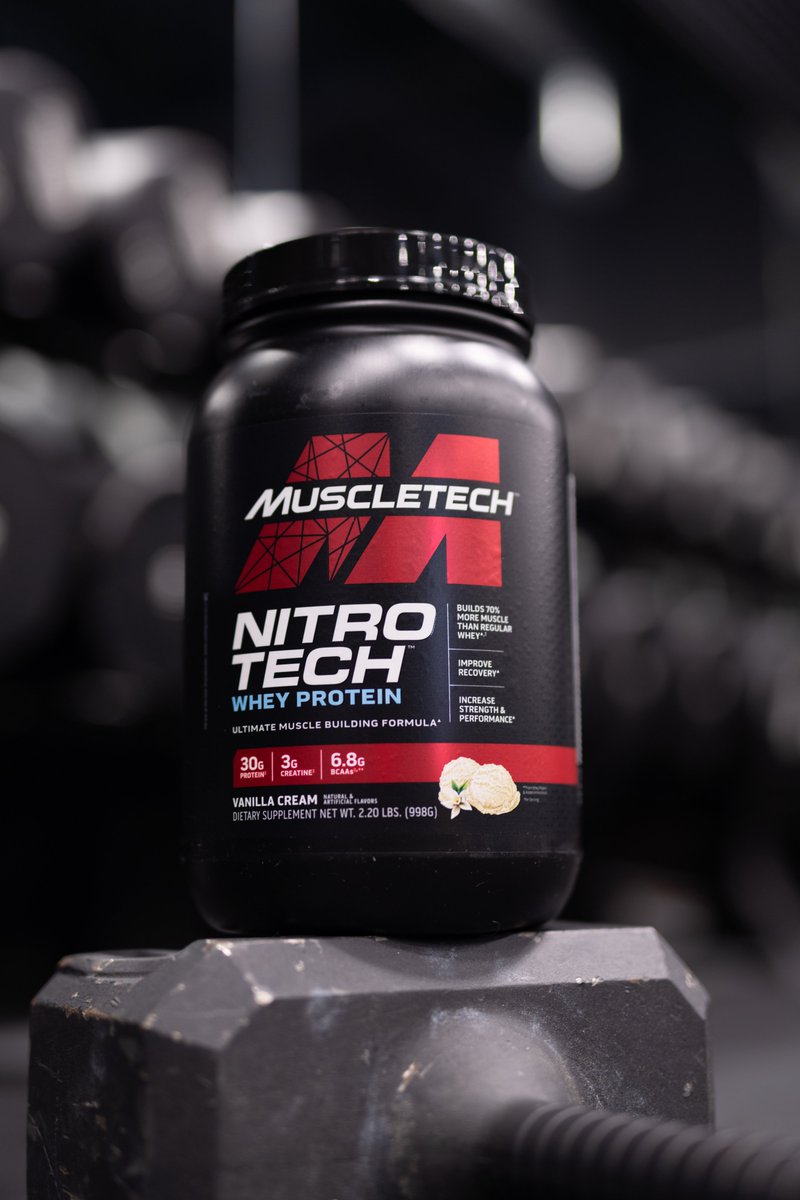 How much protein should you take each day? A good rule of thumb: 1 gram per pound when in a caloric surplus, and to 1.2 to 1.4 grams per pound when in a deficit. Get as much as you can with food, and supplement the rest with Nitro-Tech. 💪muscletech.com/products/nitro…