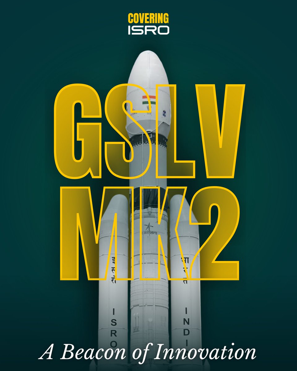 TheGeostrata's tweet photo. GSLV MK 2: A Beacon of Innovation

Since its inception in August 1969, @isro space exploration journey has been marked by significant milestones, and the Geosynchronous Satellite Launch Vehicle Mark 2 (GSLV Mk2) attests to India’s growing might in space exploration technologies. https://t.co/aIwhvZR6IP