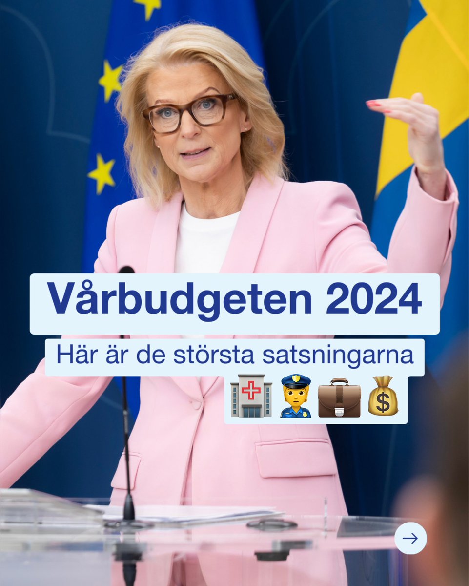 Det här är en budget där vi investerar i Sverige. Den innehåller satsningar på välfärden, tryggheten och jobben – för att bygga Sverige rikare och tryggare.🧵
