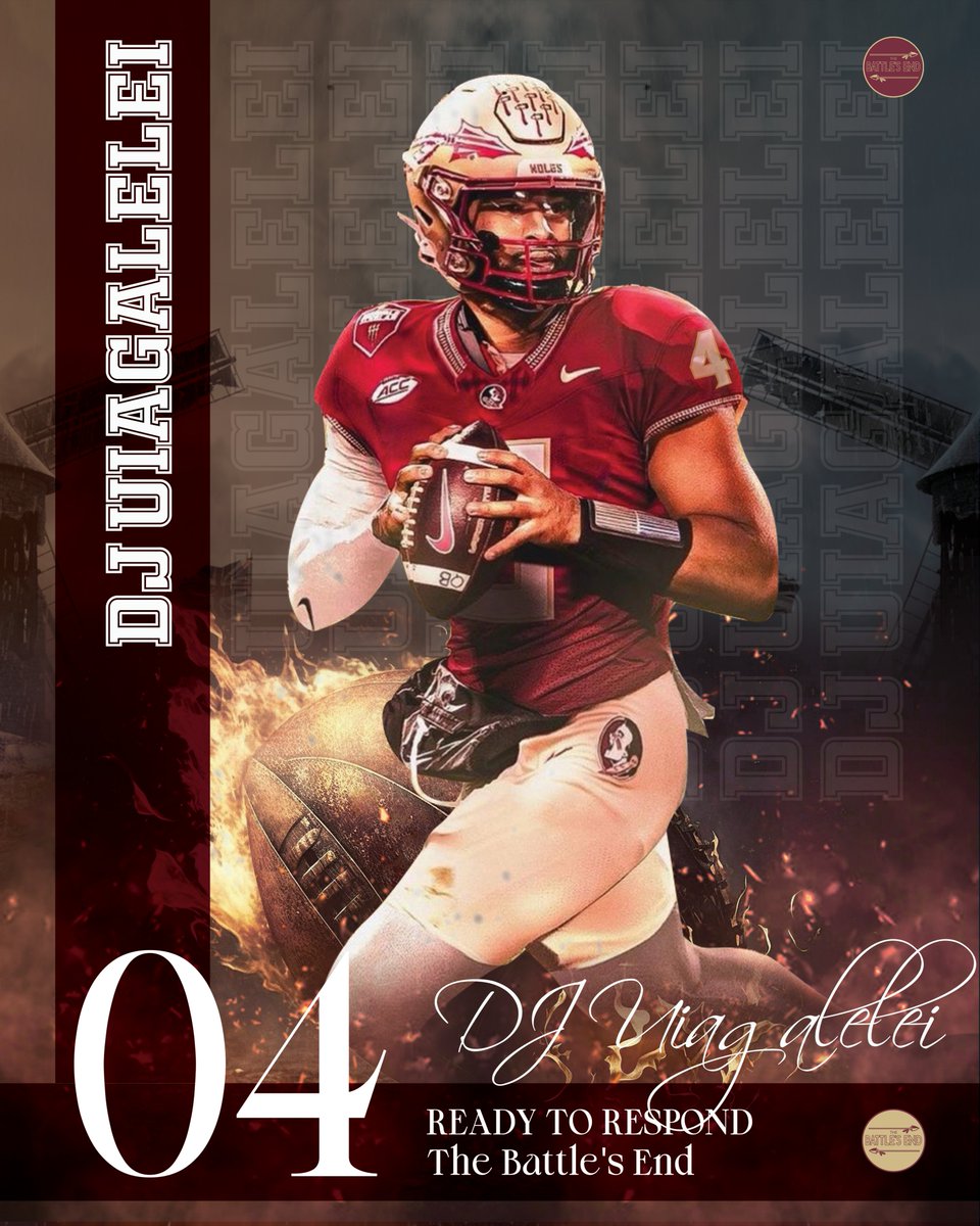Excited to announce the addition of @DJUiagalelei to The Battle's End! Welcome to the family, DJ! Directly support DJ and other FSU Players by joining The Battle's End at thebattlesend.com/pages/get-invo… #ReadytoRespond
