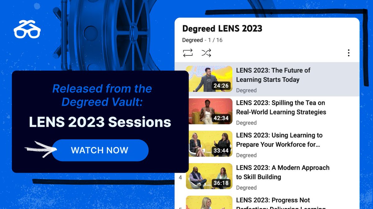 Consider these insights officially unlocked. 🔑 🔓 Whether you want to binge-watch or pick your favorites, 16 LENS 2023 sessions are now available on Youtube: bit.ly/49oLc4D